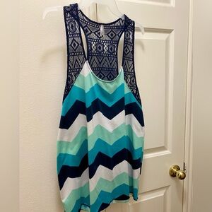 Vanity tank top/swimsuit cover up